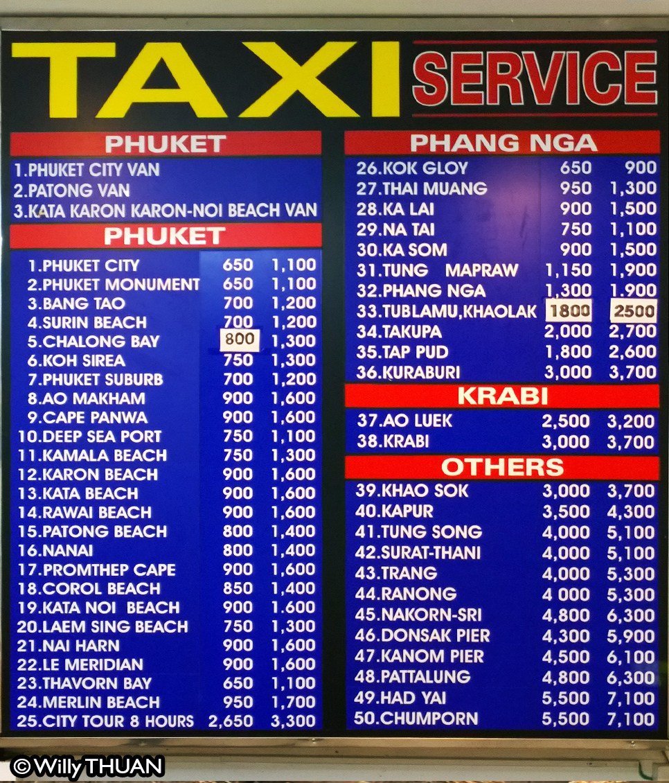 Metered taxis in Phuket - amazingthailand.org